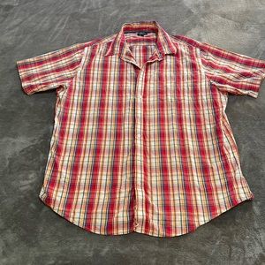 Croft and Barrow Mens Short Sleeved Button Down Top Shirt